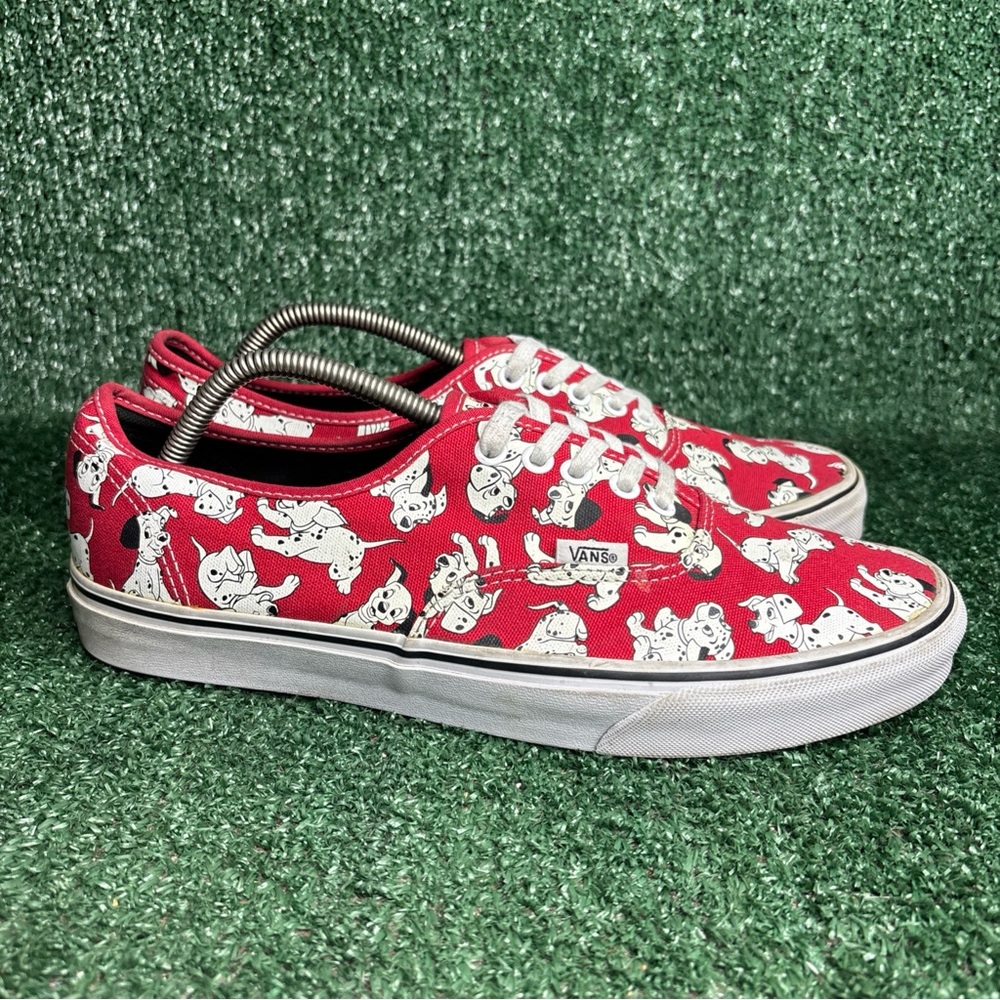 VANS Disney 101 Dalmatians Red White Sneakers RARE Limited Edition Men Size 10.5